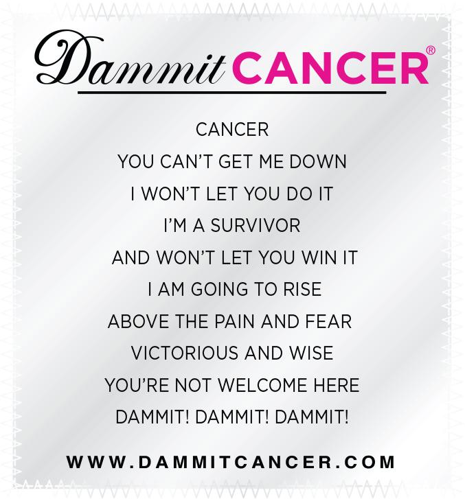 Dammit, Cancer!