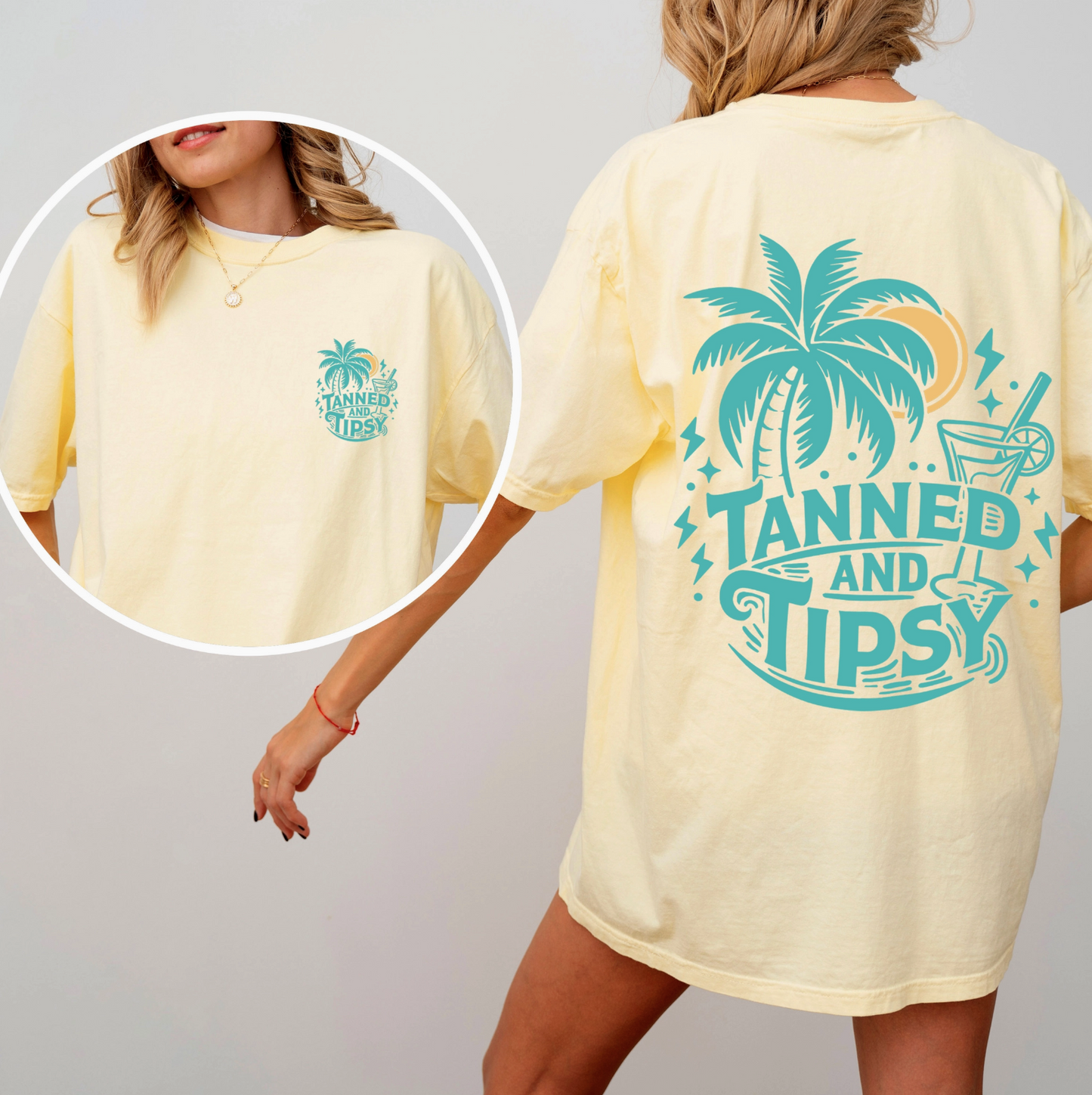 PRE-ORDER BY 7/6/26: Tanned & Tipsy Graphic Tee