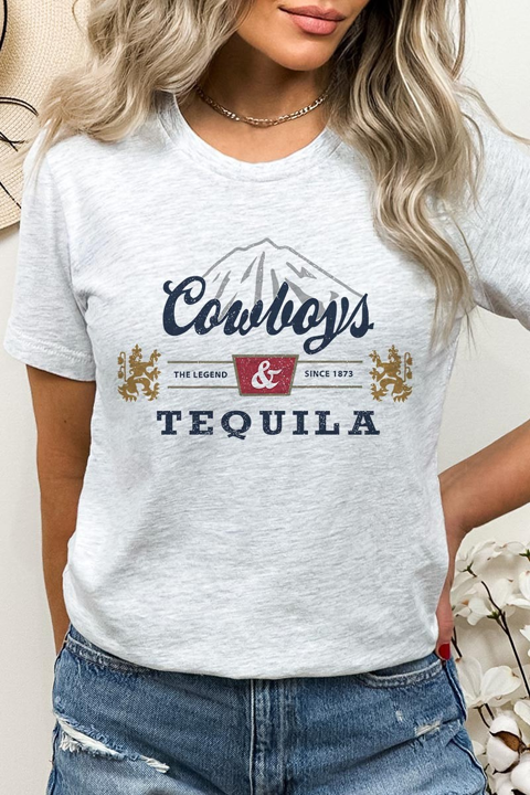 Cowboys & Tequila Graphic Tee image 0
