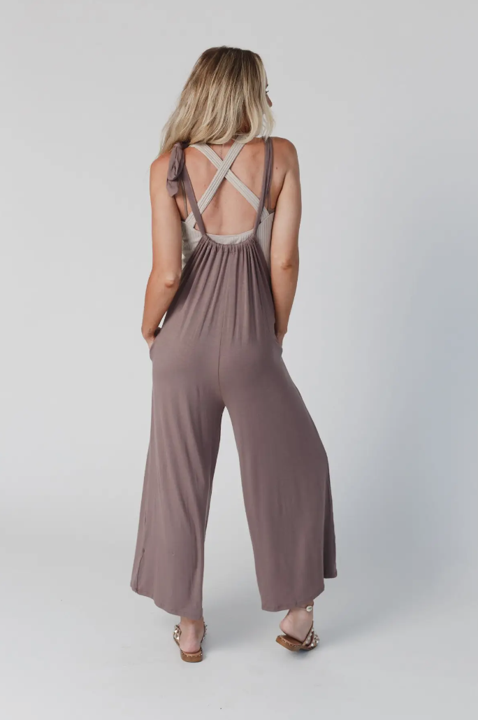 Jayne Forever Relaxed Gathered Jumpsuit (Mocha Mauve) image 4