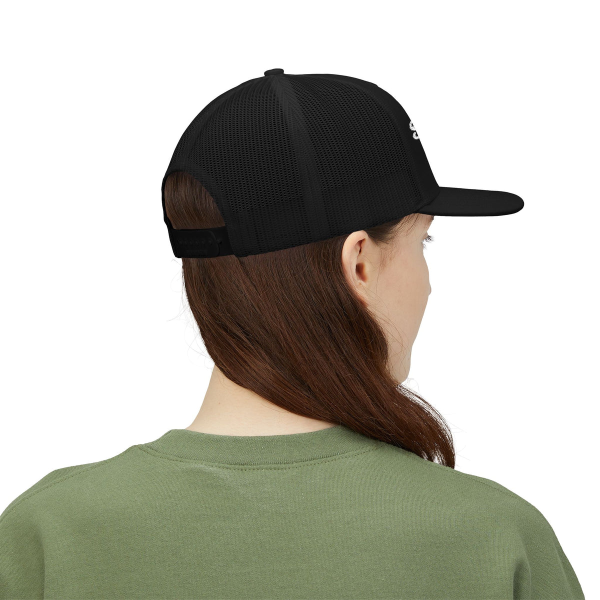Seductive. Daring. Reckless. | Embroidered Snapback Trucker Hat | Full Black