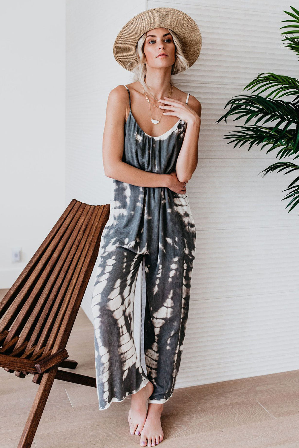 Luna Jumpsuit in Gray image 1