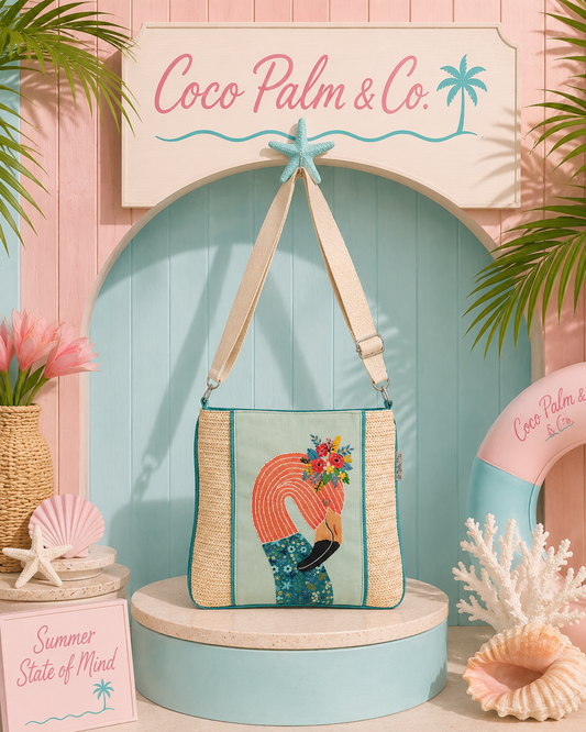 PRE-ORDER BY 7/6/26: Flamingo Jewel Crossbody