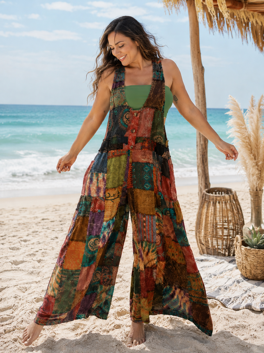 PRE-ORDER BY 6/15: Jill Patchwork Jumpsuit