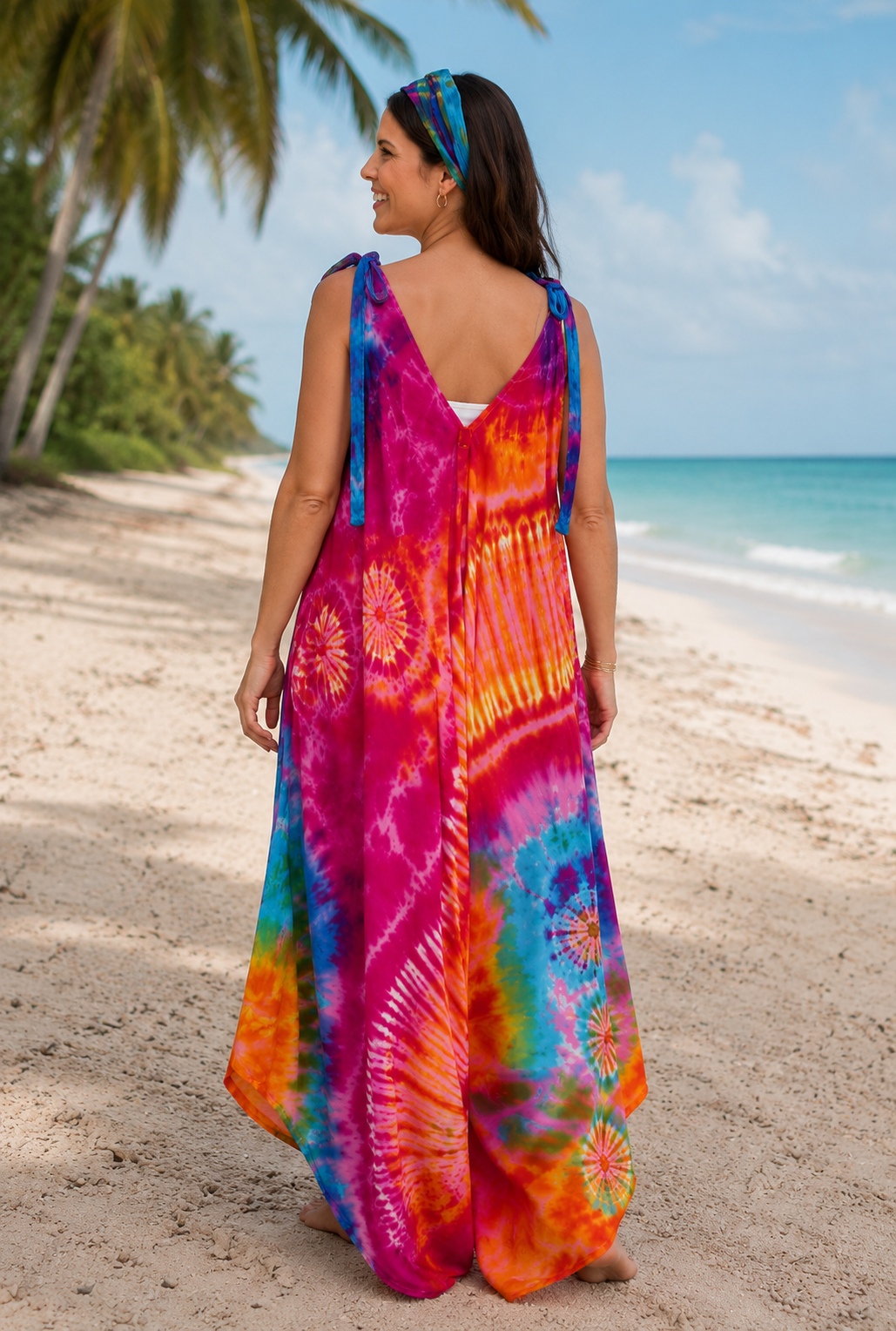 PRE-ORDER BY 6/15: Rainbow Wide-Leg Tie-Dye Romper