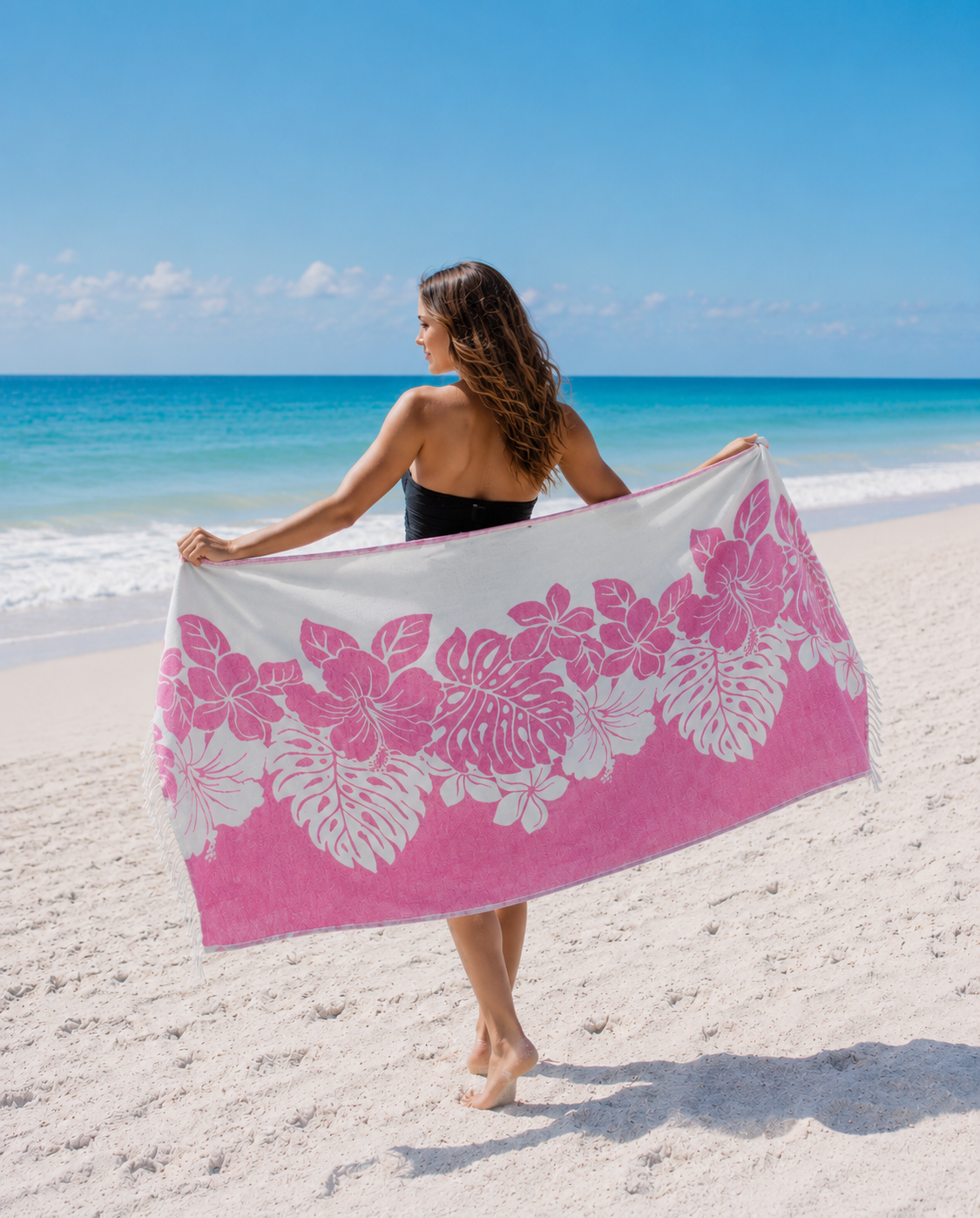 PRE-ORDER BY 7/6/26: Hibiscus Organic Turkish Towel in Pink