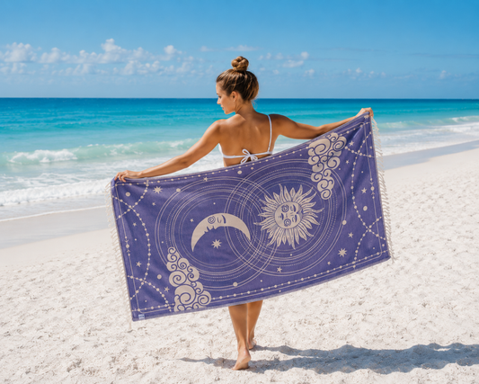 PRE-ORDER BY 7/6/26: Celestial Organic Turkish Towel in Purple