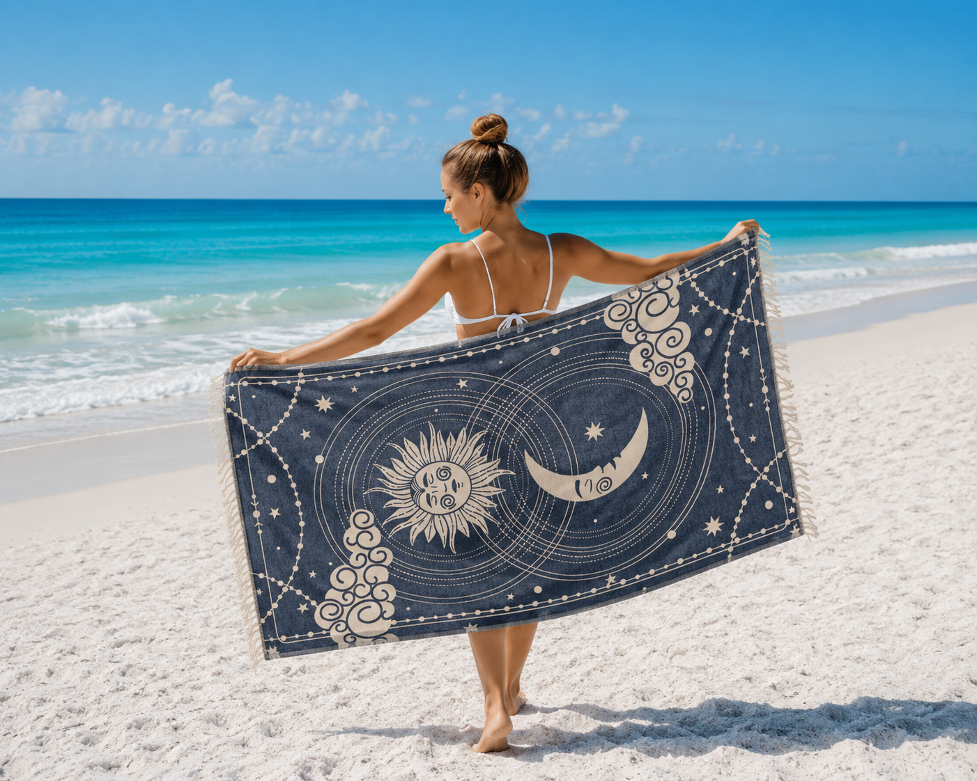 PRE-ORDER BY 7/6/26: Celestial Organic Turkish Towel in Navy