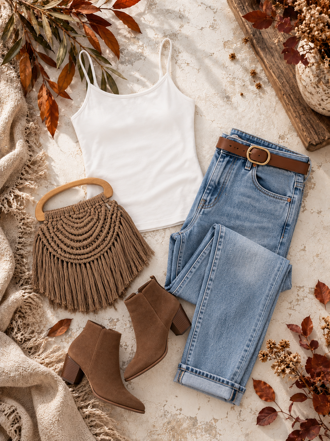 Zenana Double Layered Round Neck Spaghetti Cami in White
