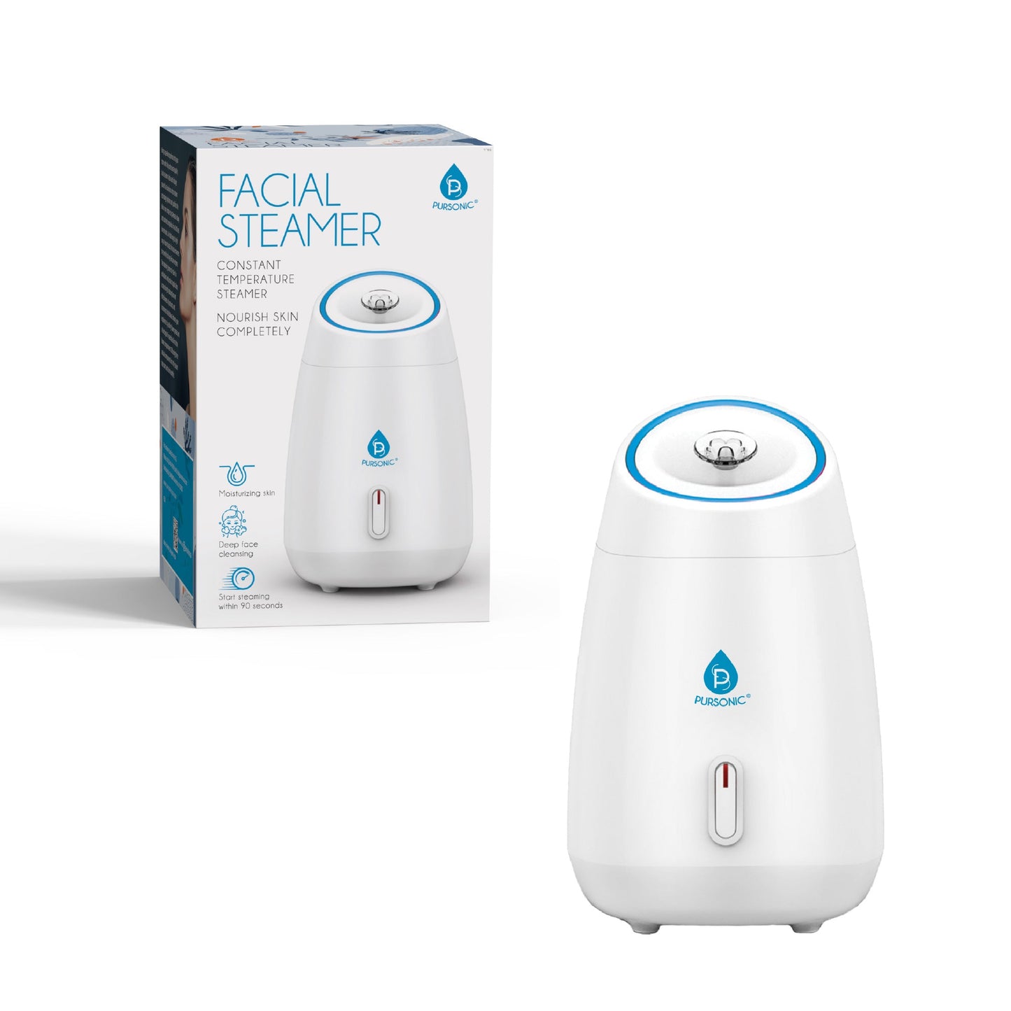 Pursonic Facial Steamer Hot Mist Moisturizing Spa