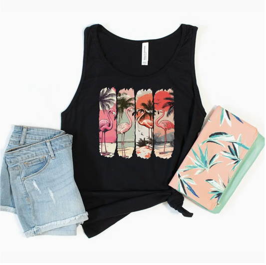 PRE-ORDER BY 7/6/26: Summer Flamingo Tank Top