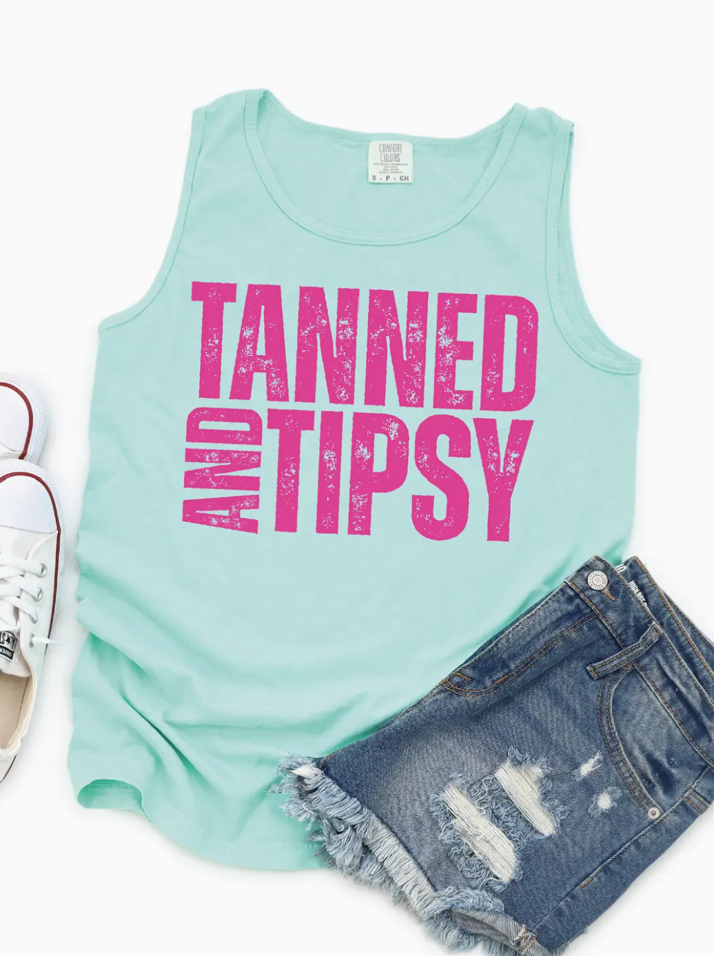 PRE-ORDER BY 7/6/26: Tanned and Tipsy Tank Top