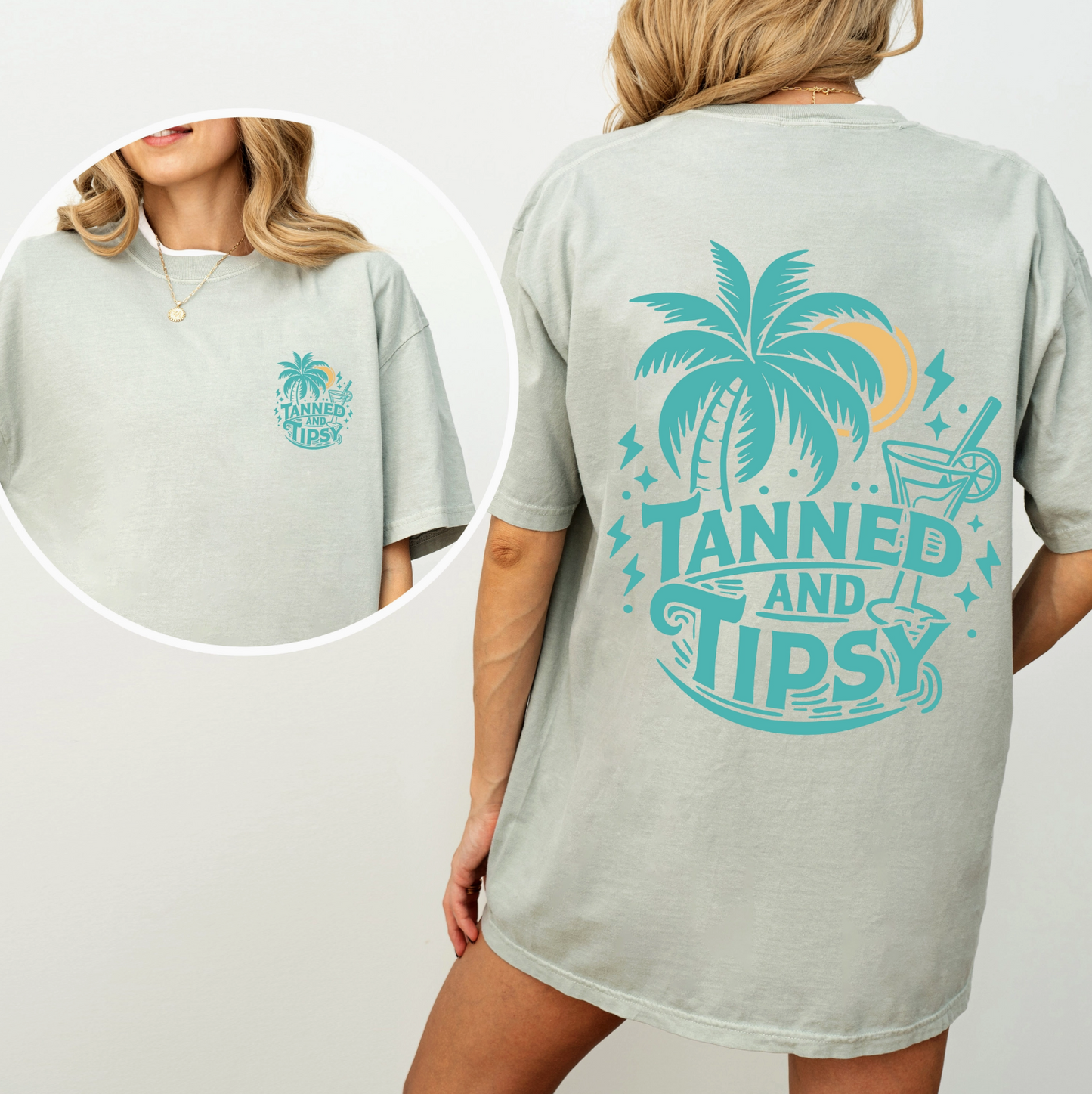 PRE-ORDER BY 7/6/26: Tanned & Tipsy Graphic Tee