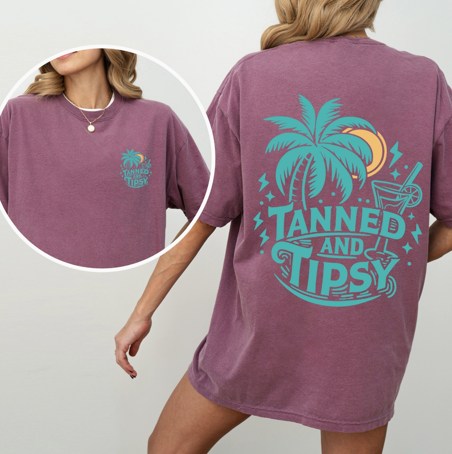 PRE-ORDER BY 7/6/26: Tanned & Tipsy Graphic Tee