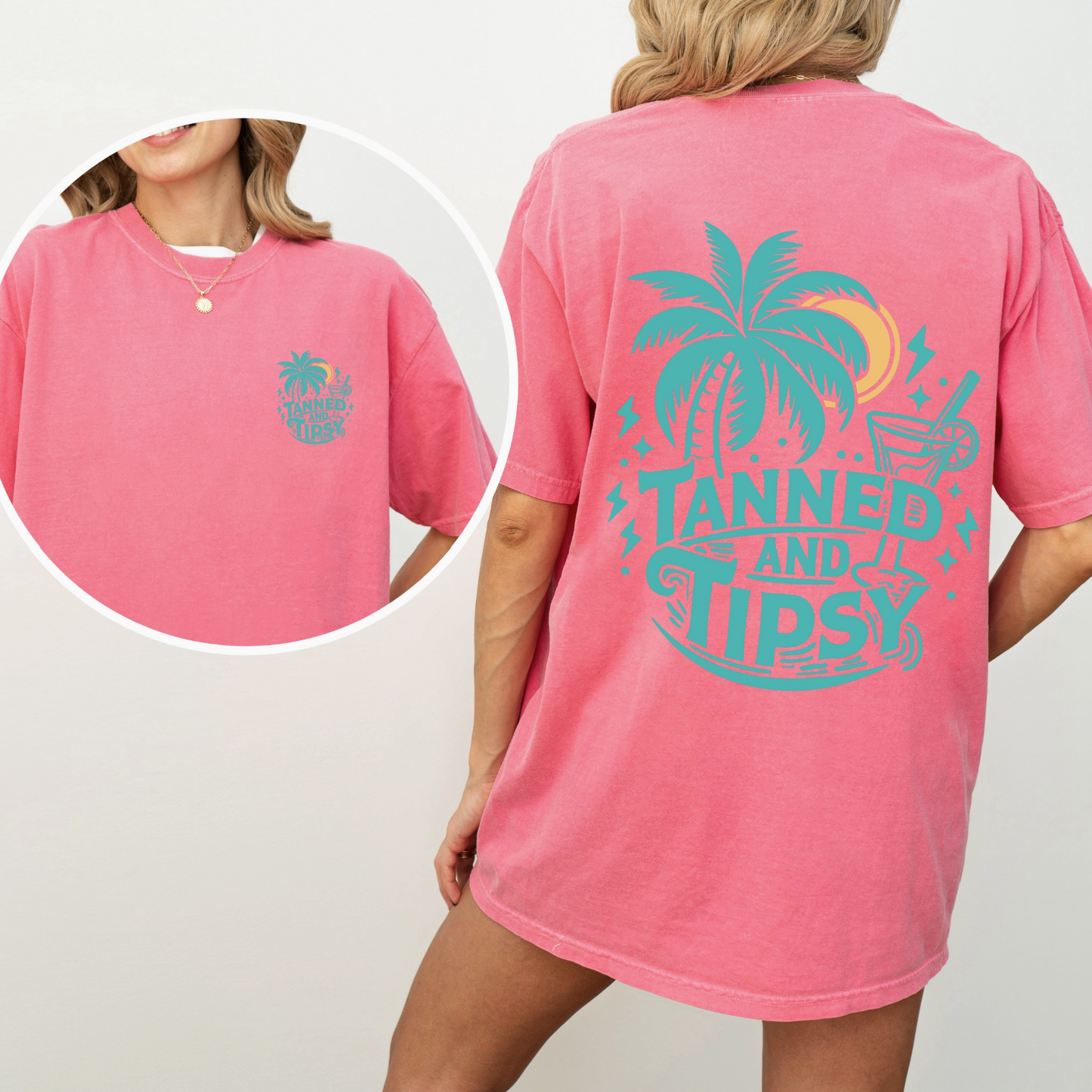 PRE-ORDER BY 7/6/26: Tanned & Tipsy Graphic Tee