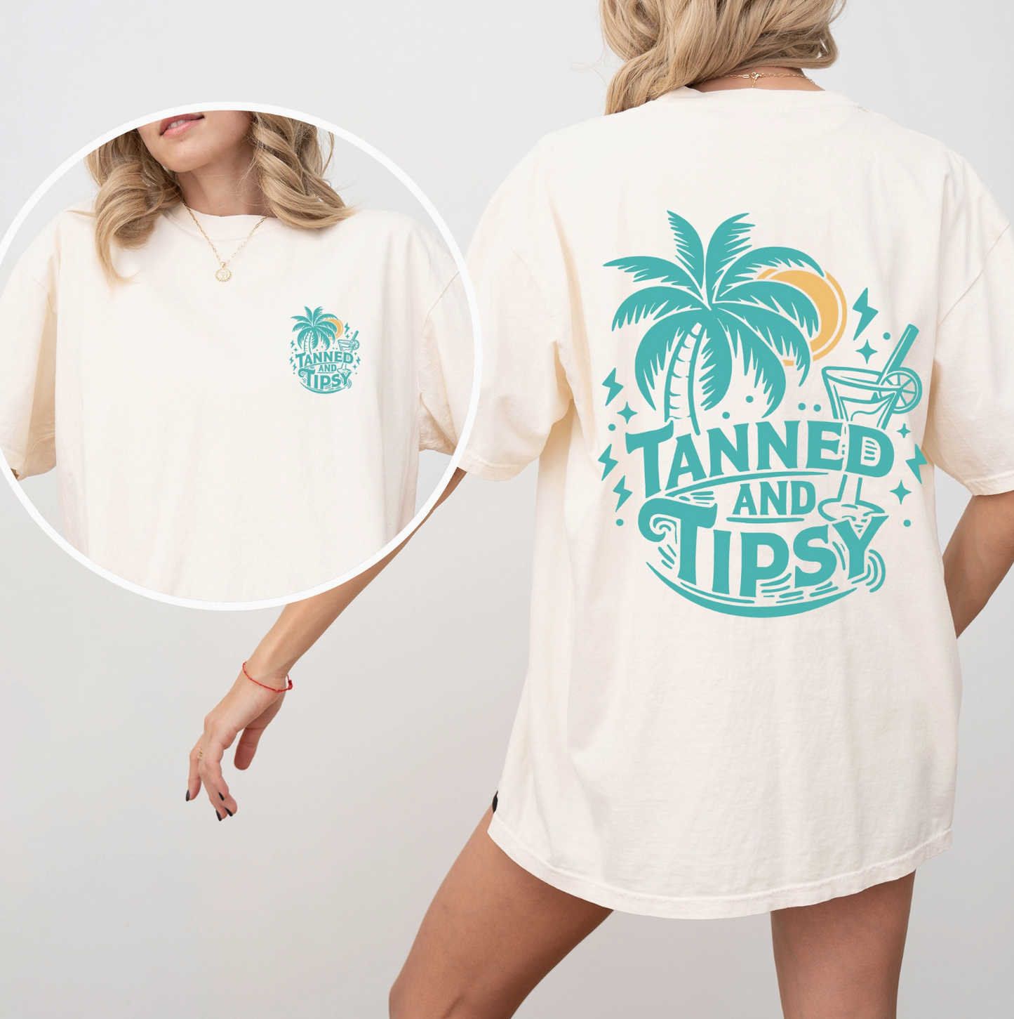 PRE-ORDER BY 7/6/26: Tanned & Tipsy Graphic Tee