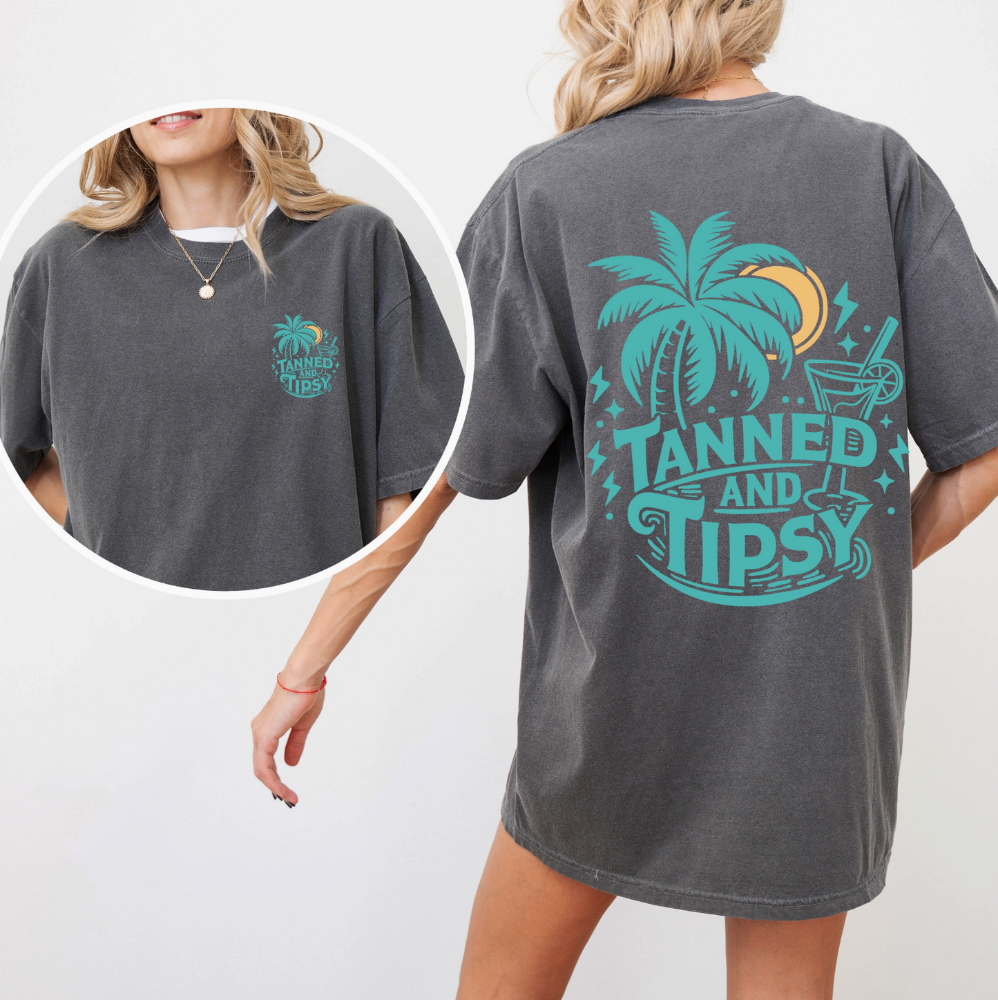 PRE-ORDER BY 7/6/26: Tanned & Tipsy Graphic Tee