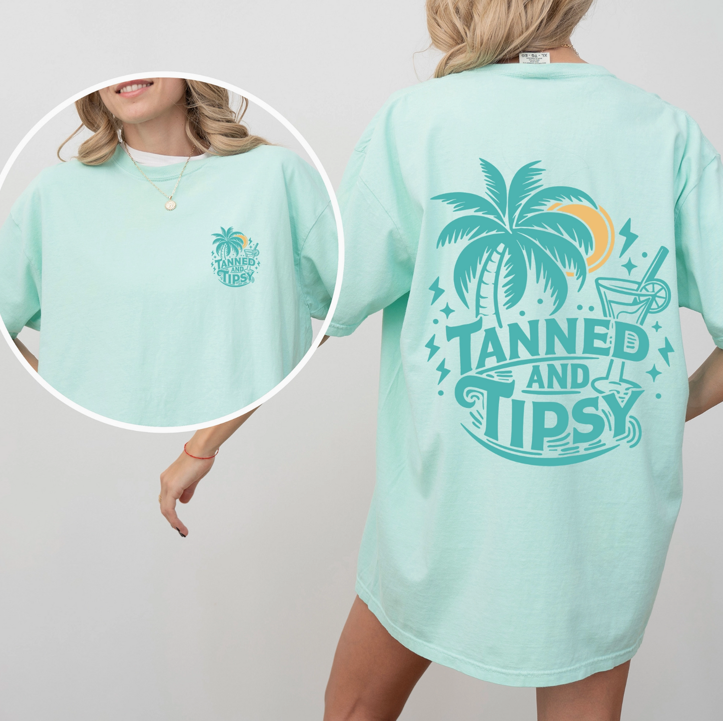 PRE-ORDER BY 7/6/26: Tanned & Tipsy Graphic Tee