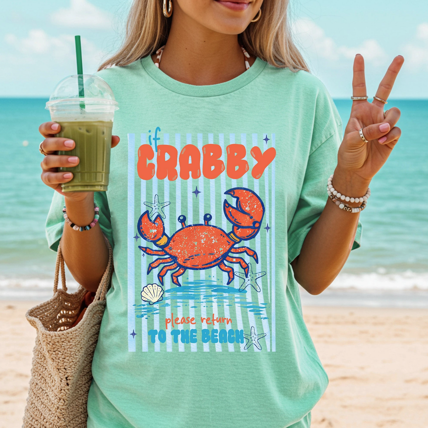 PRE-ORDER BY 7/6/26: If Crabby Return To Beach Graphic Tee