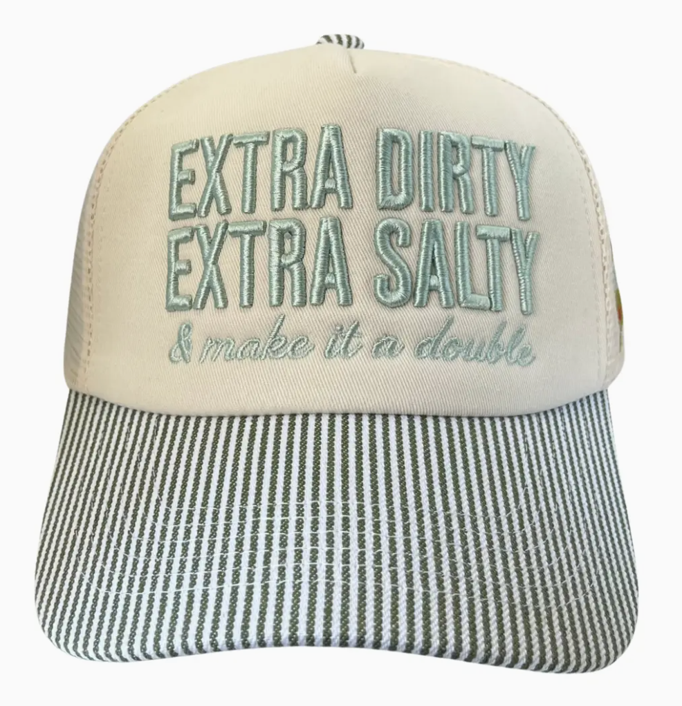 PRE-ORDER BY 7/6/26: Dirty Martini Extra Dirty Extra Salty Trucker Hat