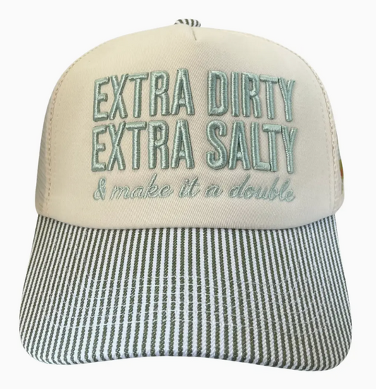PRE-ORDER BY 7/6/26: Dirty Martini Extra Dirty Extra Salty Trucker Hat