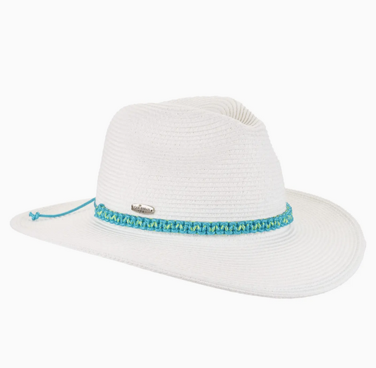 PRE-ORDER BY 7/6/26: Braided Fedora with Blue and Green Band