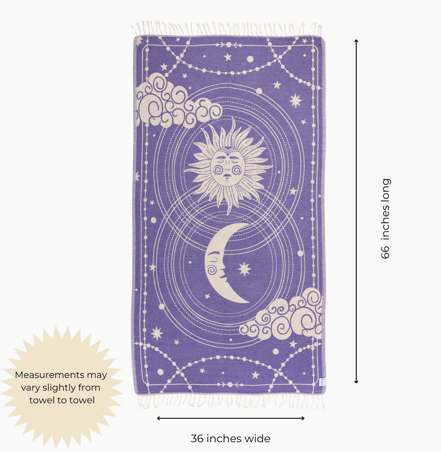PRE-ORDER BY 7/6/26: Celestial Organic Turkish Towel in Purple
