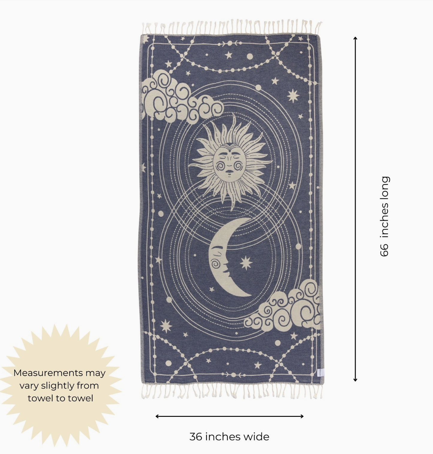 PRE-ORDER BY 7/6/26: Celestial Organic Turkish Towel in Navy
