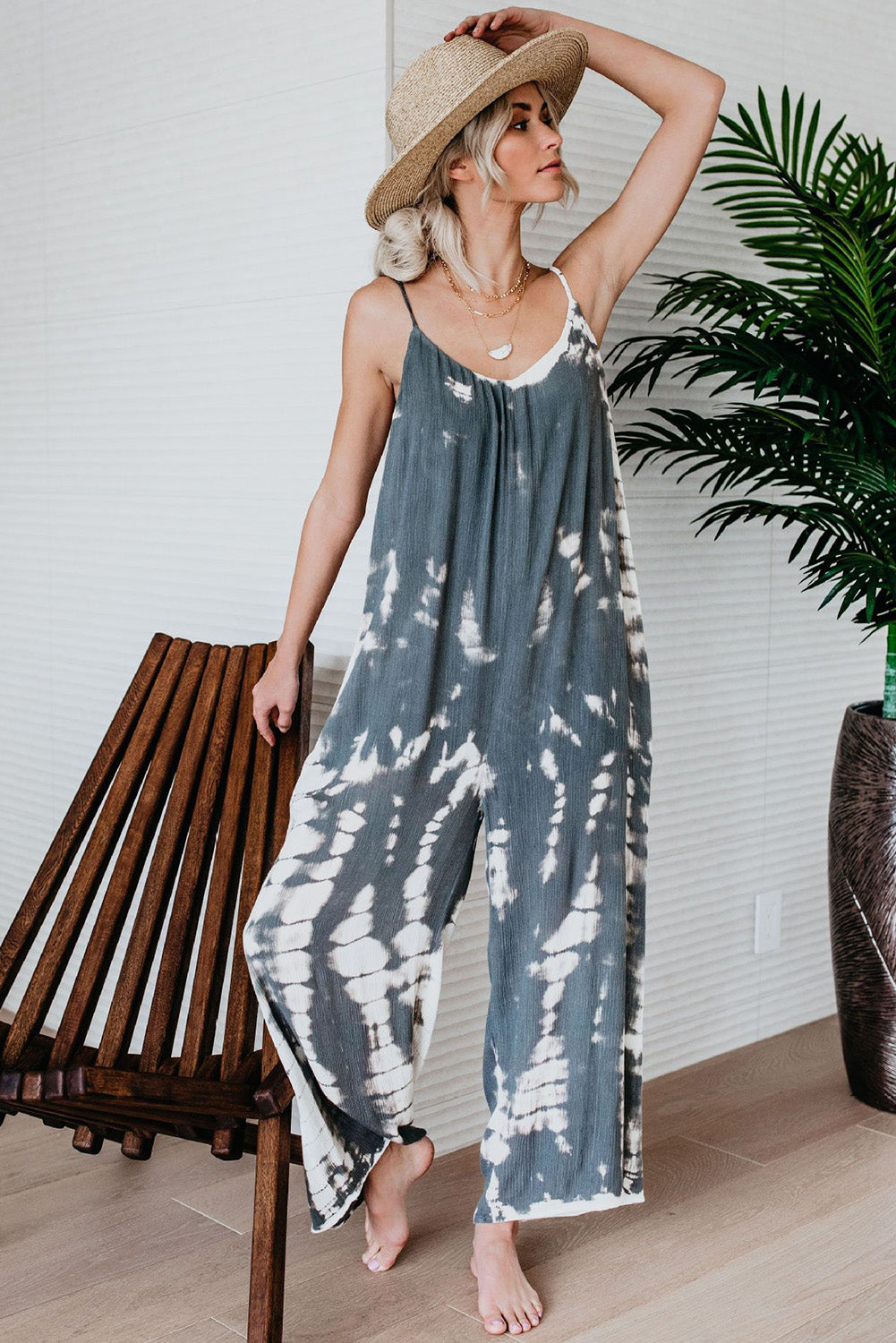 Luna Jumpsuit in Gray image 4
